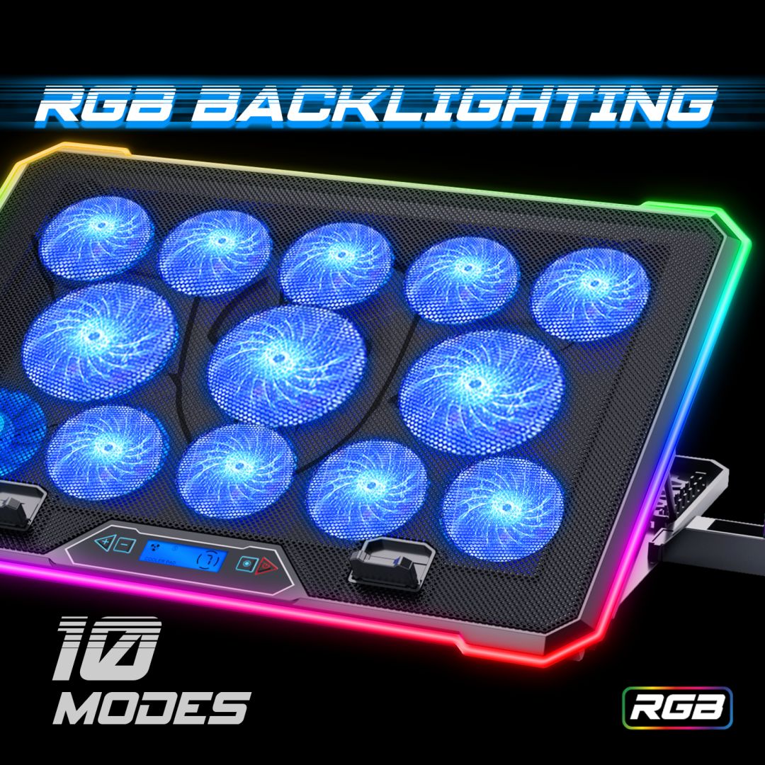 Spirit Of Gamer AirBlade 1300 RGB Notebook hűtő Black