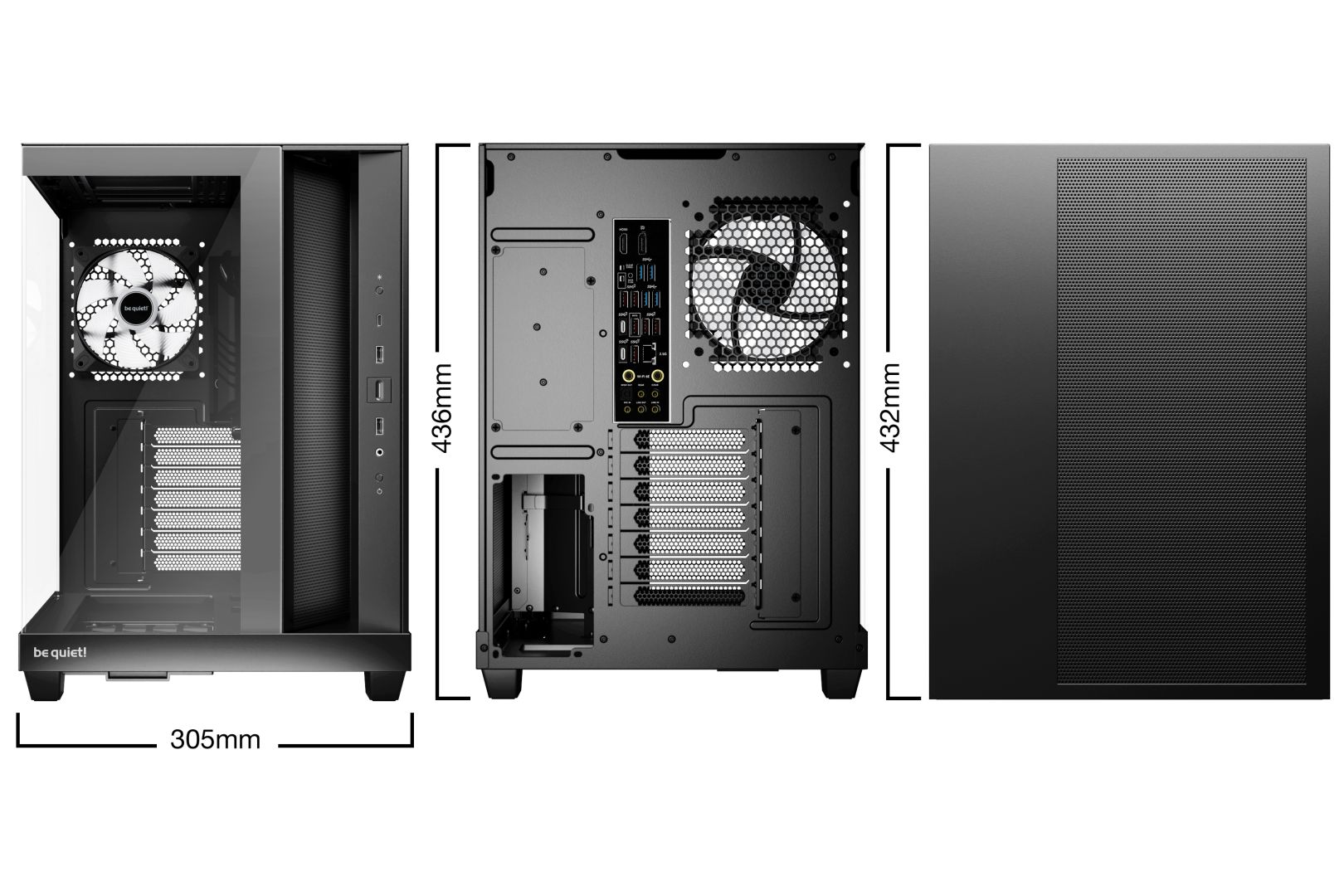 Be quiet! Light Base 500 LX Tempered Glass Black