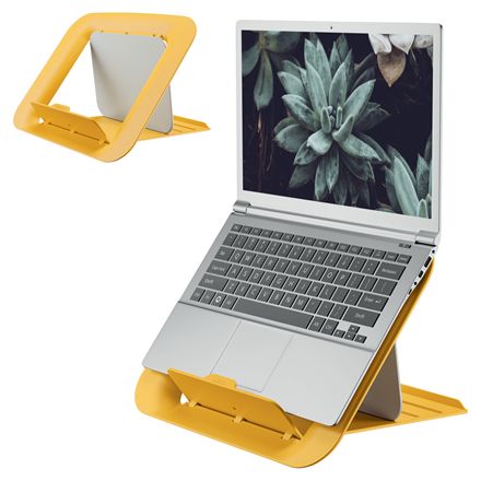 Leitz Ergo Cosy laptop állvány 80%-ban újrahasznosított műanyagból Yellow