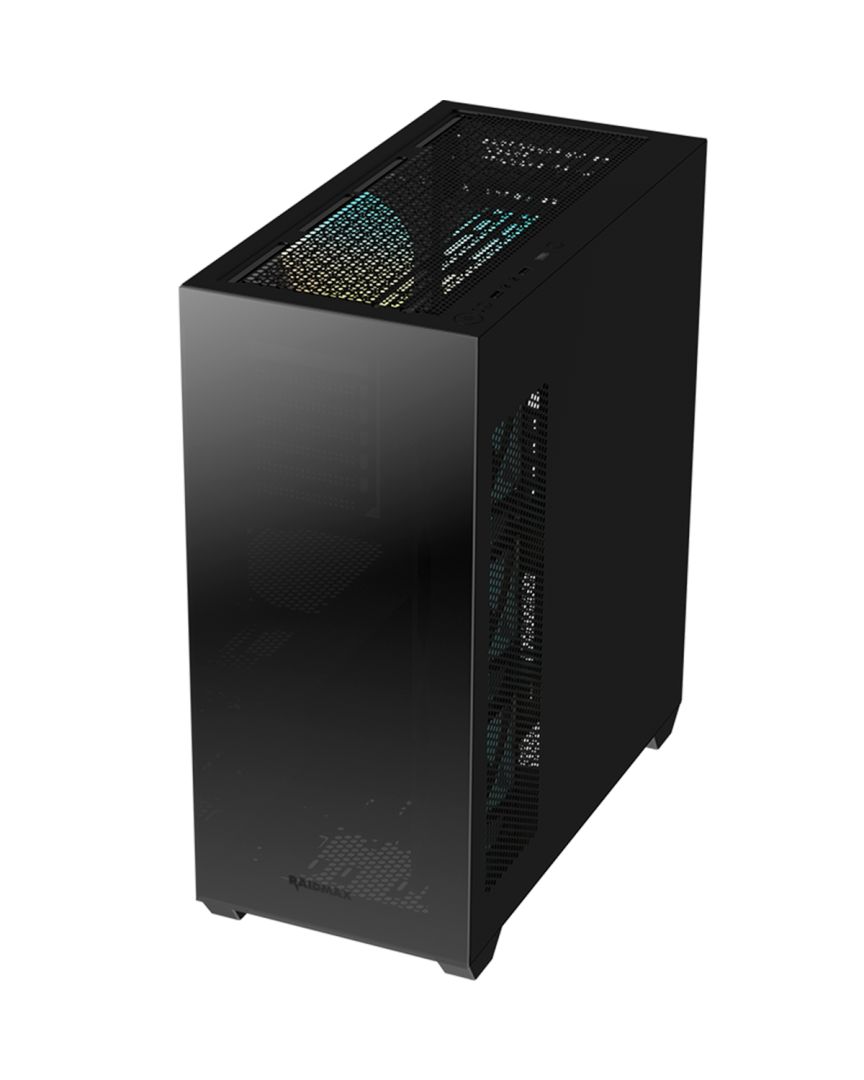 RaidMax i800 Chrome Tempered Glass Black