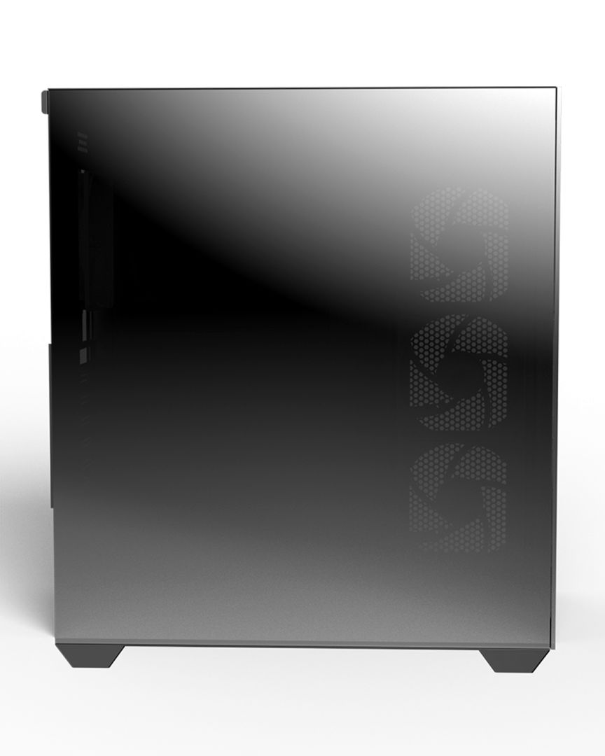 RaidMax i800 Chrome Tempered Glass Black