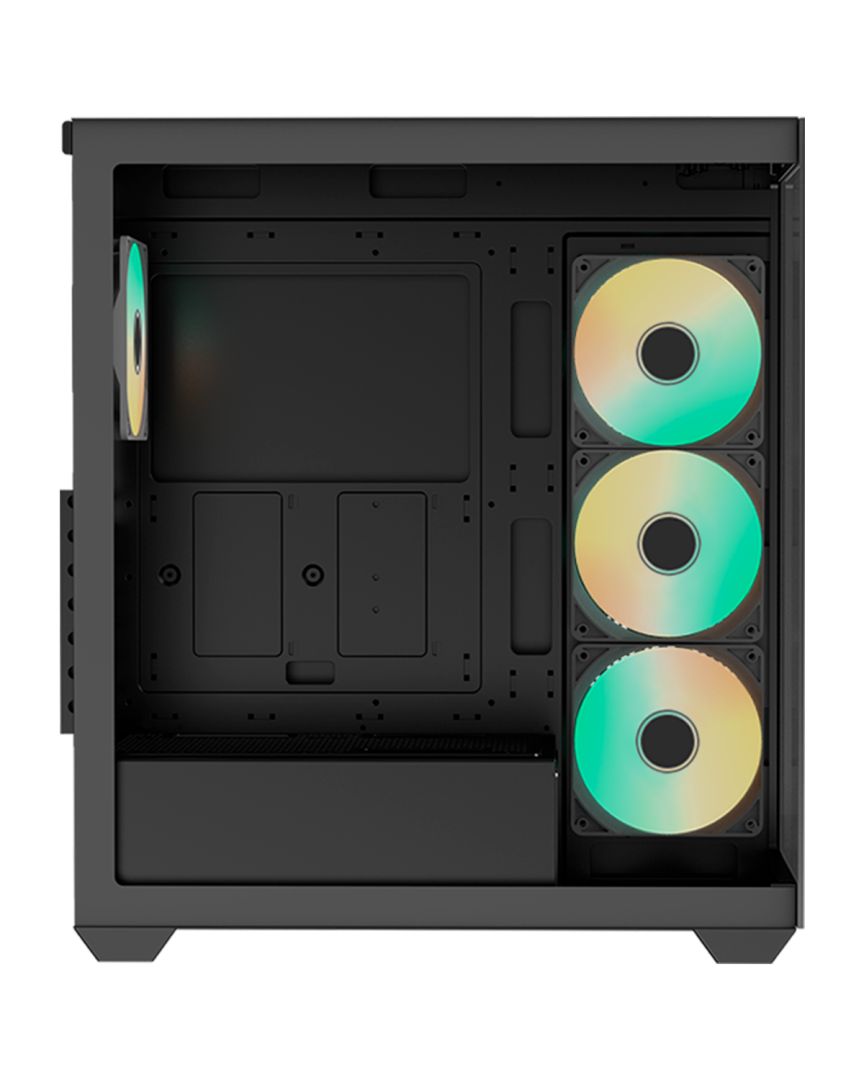 RaidMax i800 Chrome Tempered Glass Black