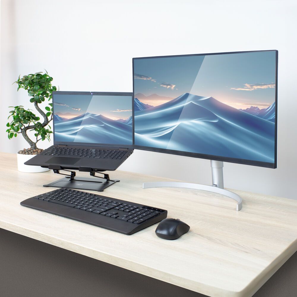 ACT AC8140 Összecsukható alumínium laptop állvány fokozatmentes magasságállítással