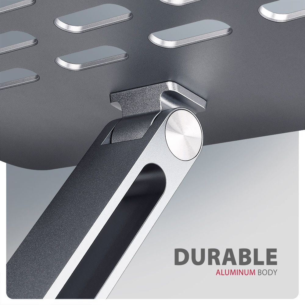 AXAGON HMC-STND Többportos USB-C 5Gbps hub és alumínium állvány laptopokhoz