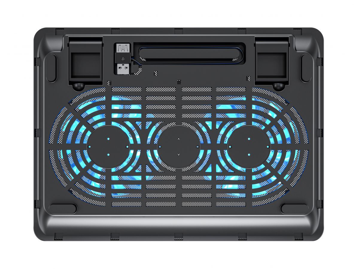 Conceptronic  CNBCOOLPAD2F 2 ventilátoros laptop hűtőpad Black