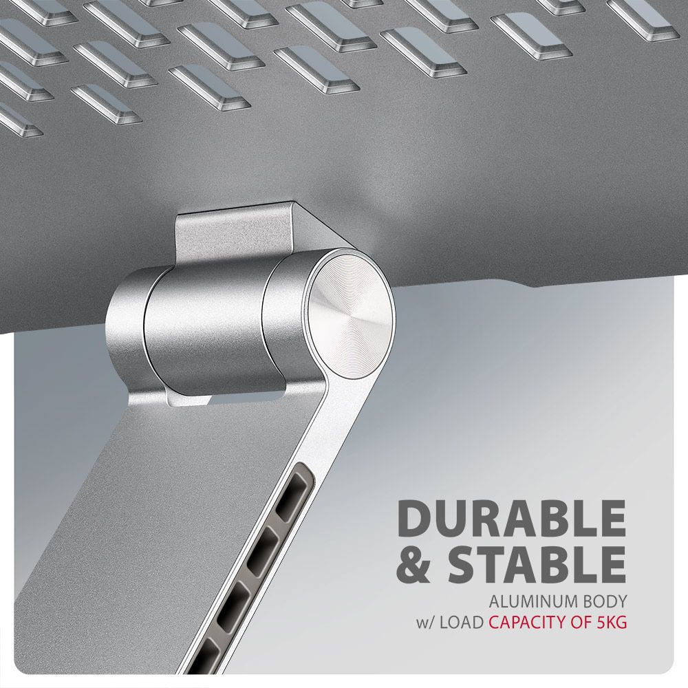 AXAGON STND-LR Alumínium állvány 360°-os forgatással 17,3