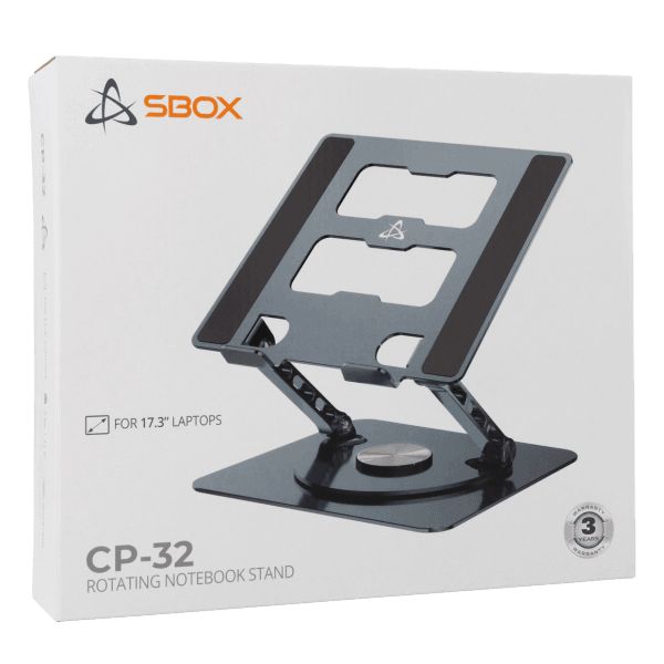 SBOX CP-32 Laptop Stand 360 rotation Black