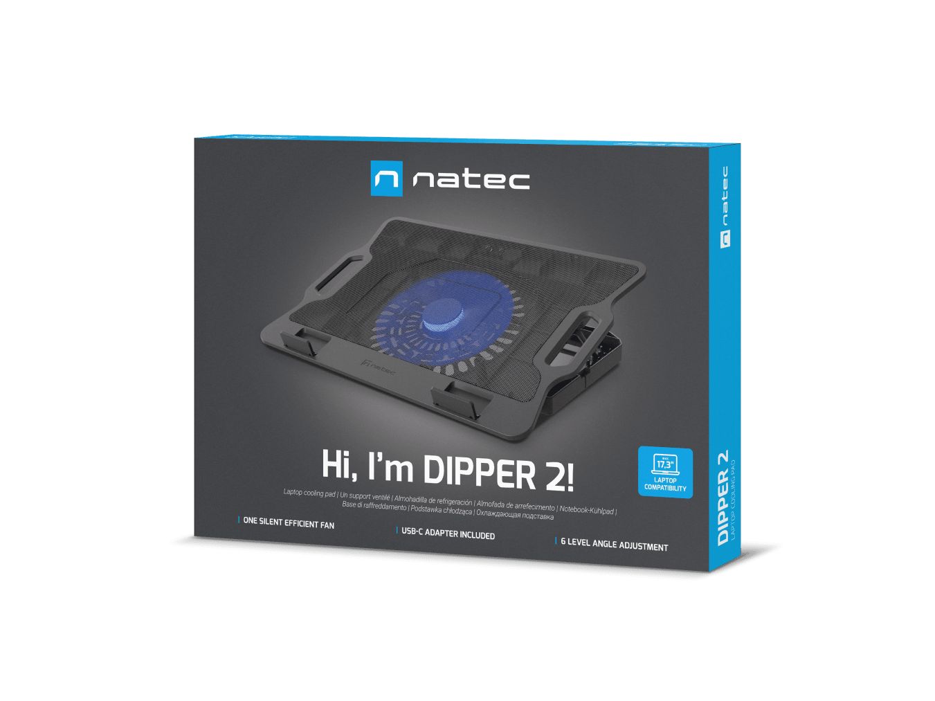 natec Dipper 2 Cooling Pad Black