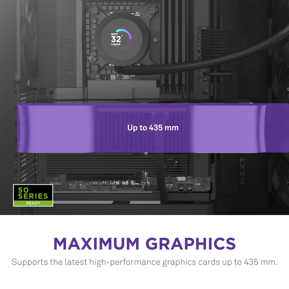 NZXT H9 Flow (2025) Tempered Glass Black