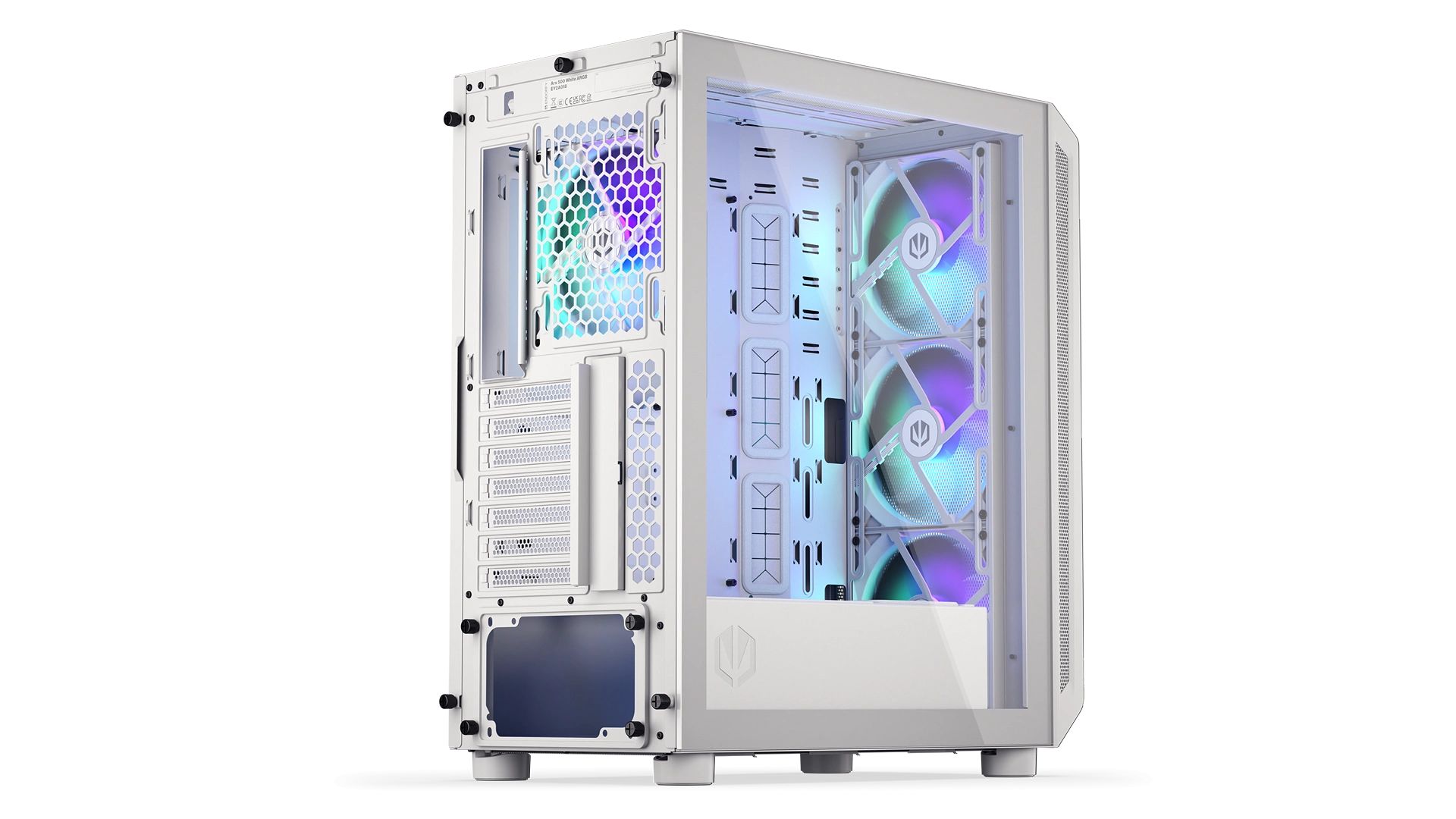 Endorfy Arx 500 ARGB Tempered Glass White