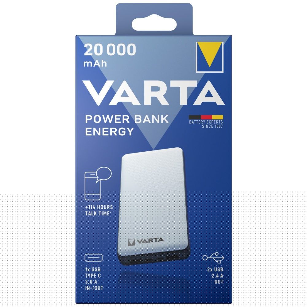 Varta Energy 20000mAh PowerBank White
