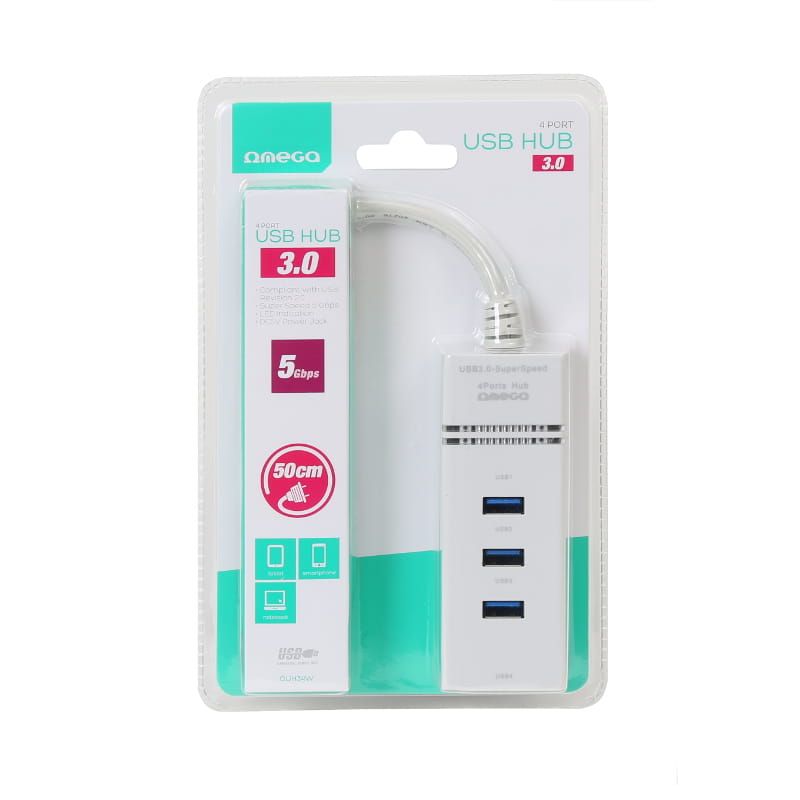 Platinet Omega 4 Port USB3.0 HUB White