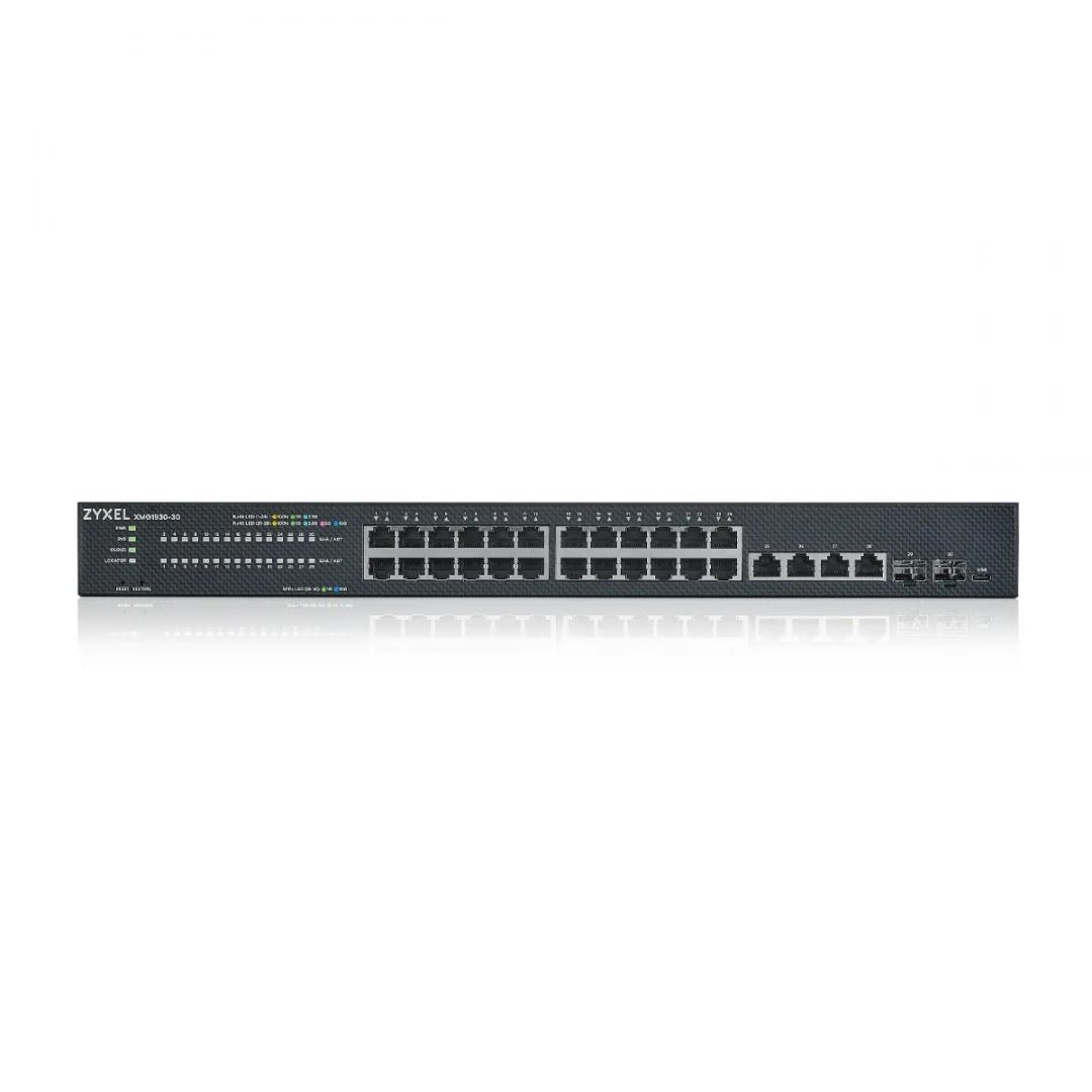 ZyXEL XMG1930-30 24-Port 2.5G Multi-Gig Lite-L3 Smart Managed Switch with 6-port 10G Uplink (4 Copper/2 SFP+)