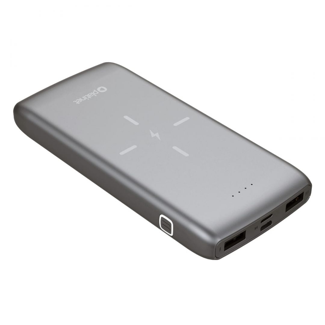 Platinet 10000mAh QI Wireless Charging PowerBank Grey