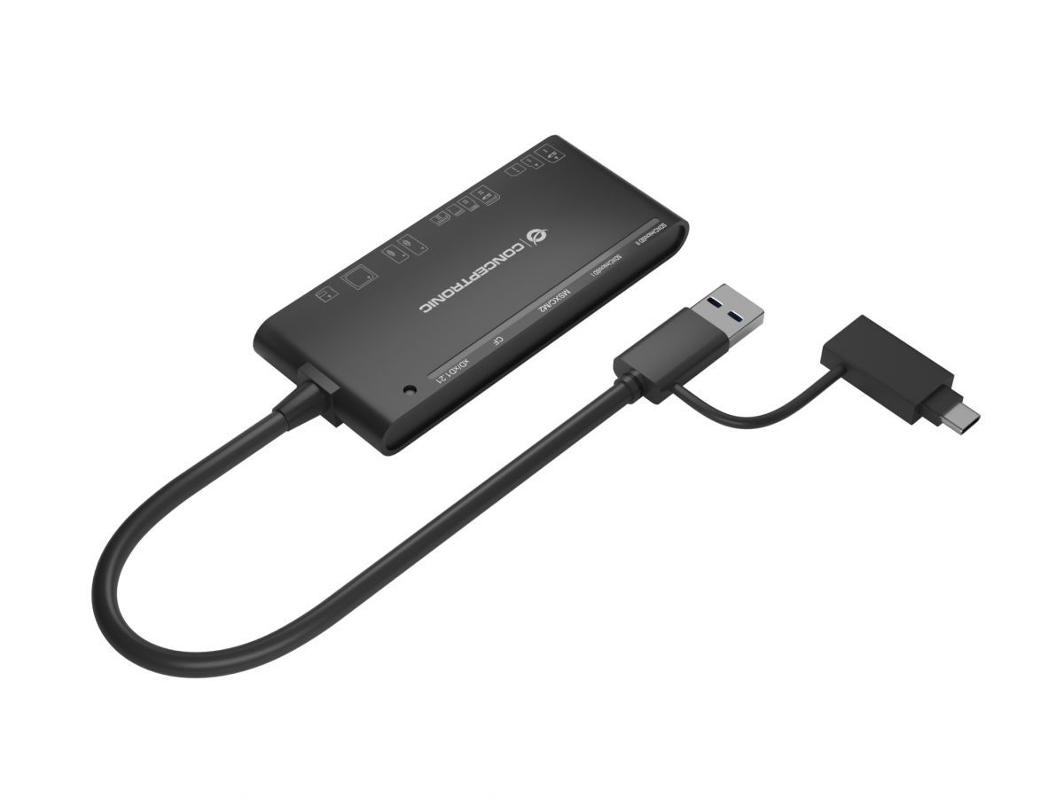 Conceptronic  BIAN03B 7-in-1 USB 3.0 Card Reader Black