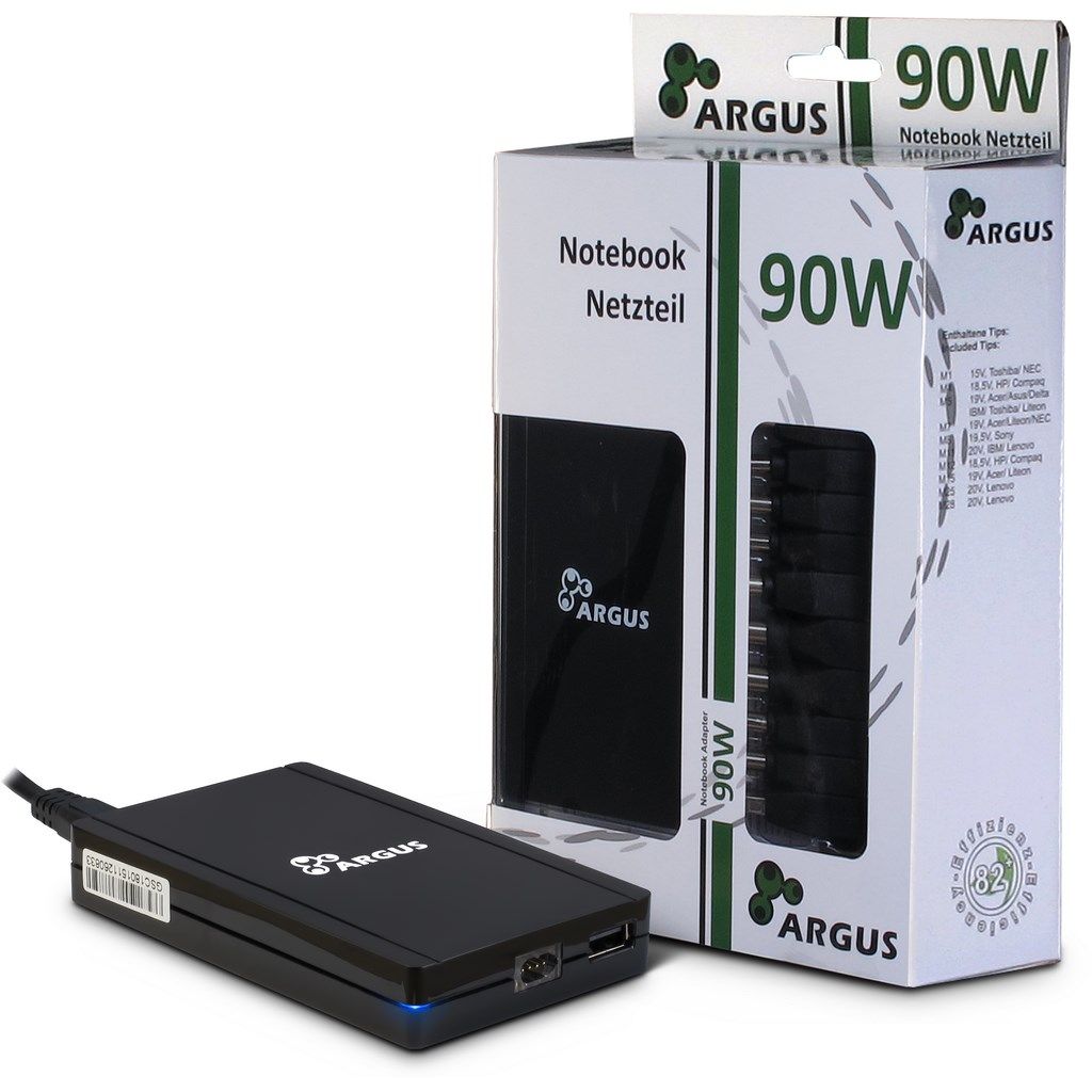 Inter-Tech Argus USN90-UCB 15-20V / 6A 90W univerzális hálózati notebook töltő