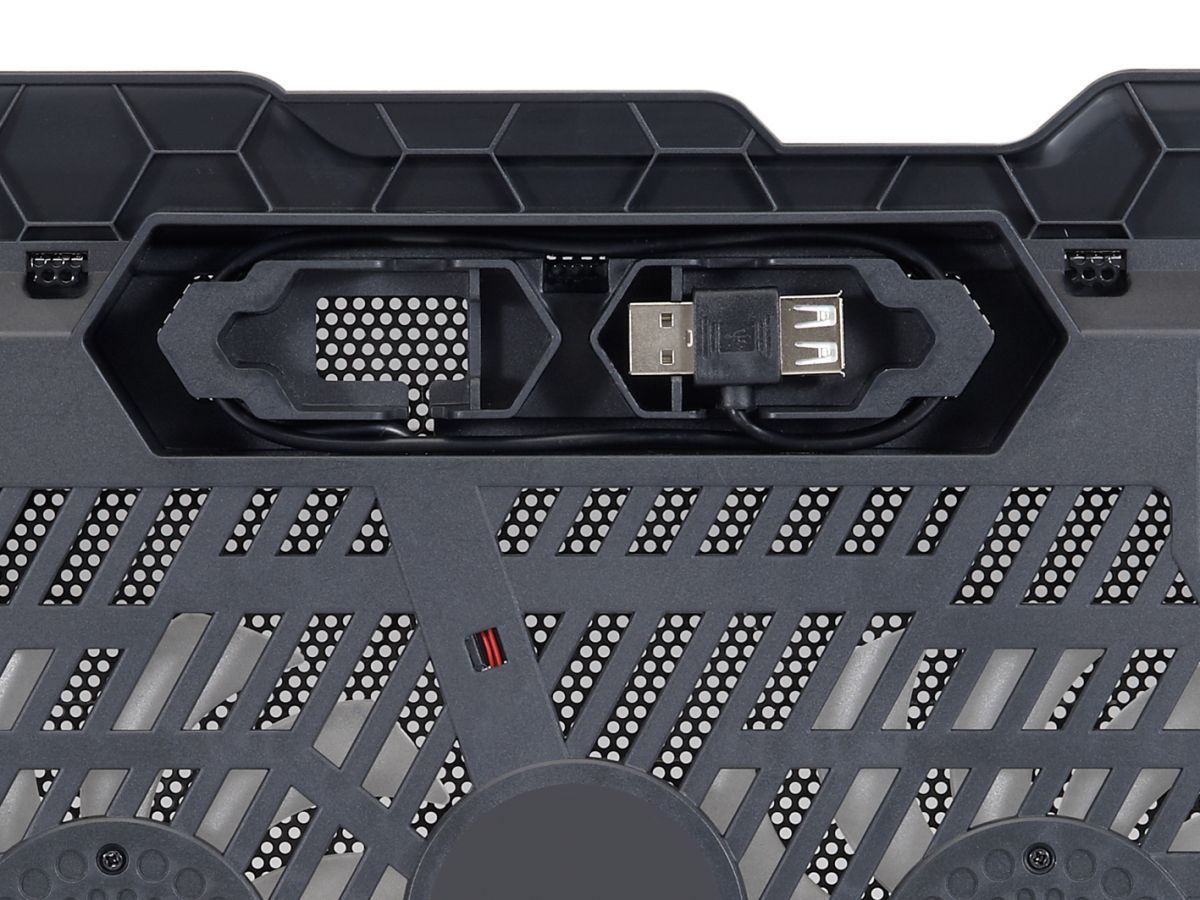 Conceptronic  THANA01B 2 ventilátoros laptop hűtőpad Black