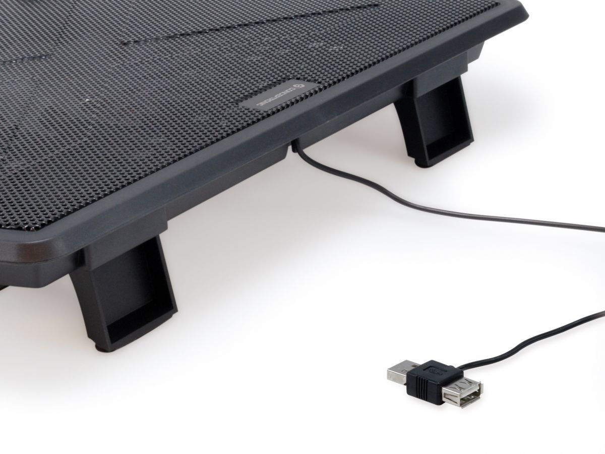 Conceptronic  THANA06B 2 ventilátoros laptop hűtőpad Black