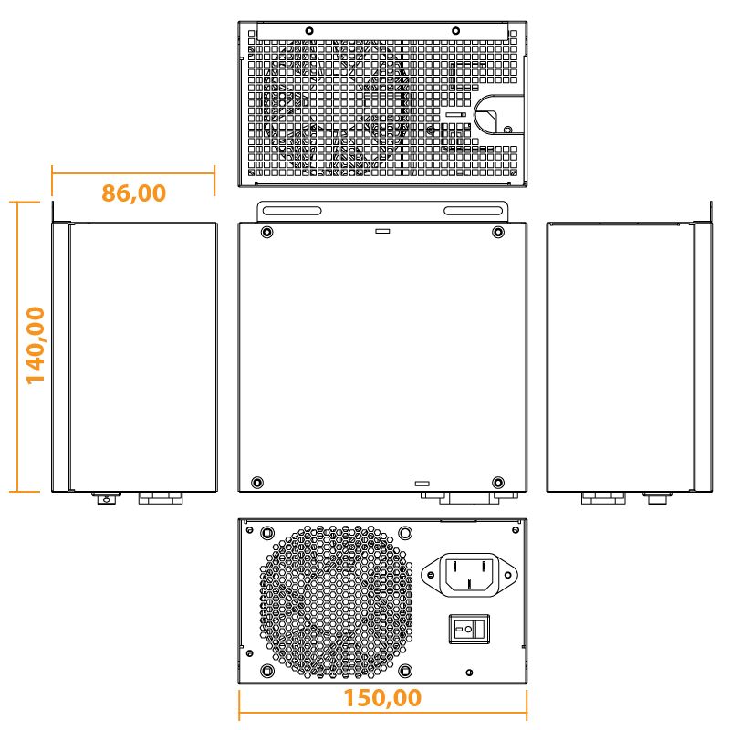 Seasonic 600W 80+ Bronze SSP-600ES2 Bulk