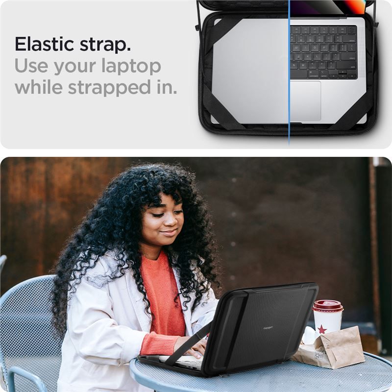 Spigen Rugged Armor Pro, black - MacBook Pro 16