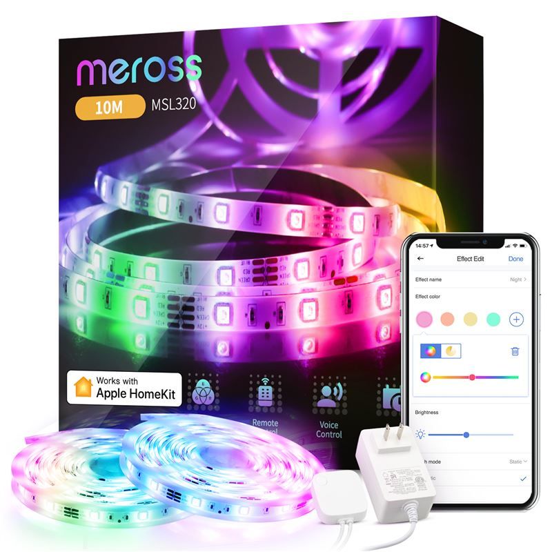 Meross Smart WiFi LED Strip Apple HK, 10 m