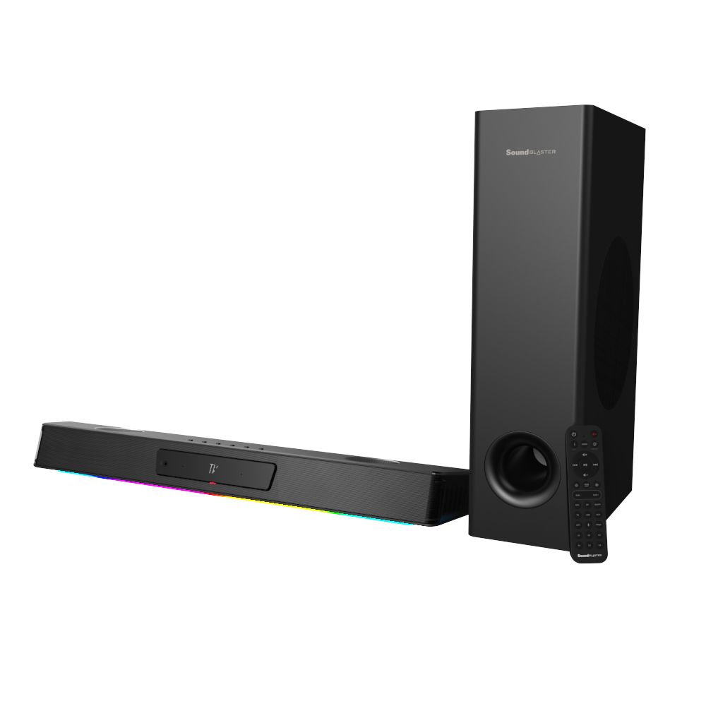 Creative Sound Blaster Katana V2X Tri-amplified Multi-channel Super X-Fi Gaming Soundbar with Compact Subwoofer Black