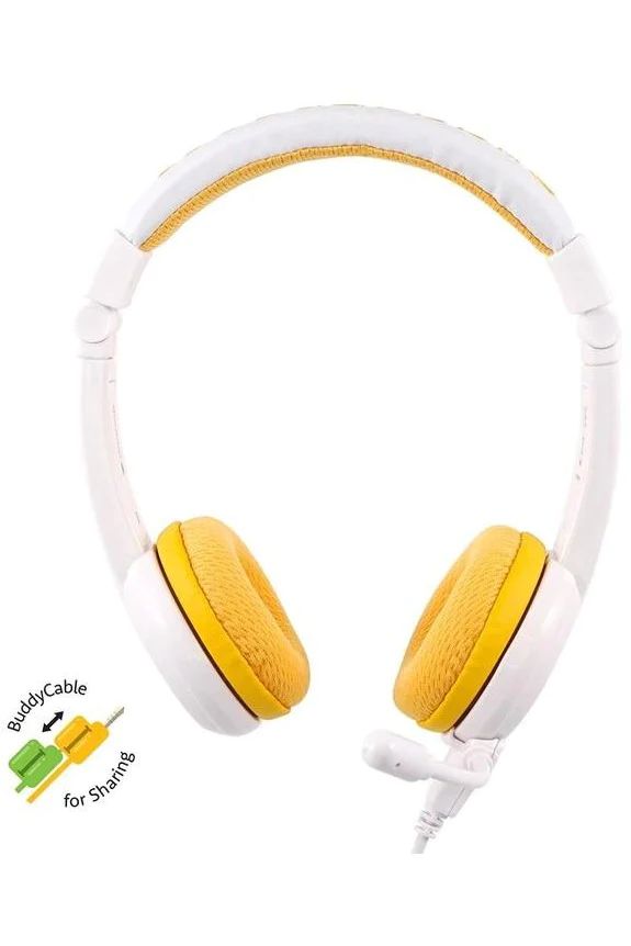 BuddyPhones School+ Bluetooth Headset for Kids Yellow