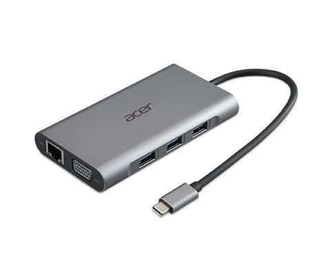 Acer 10in1 Type C dongle Silver
