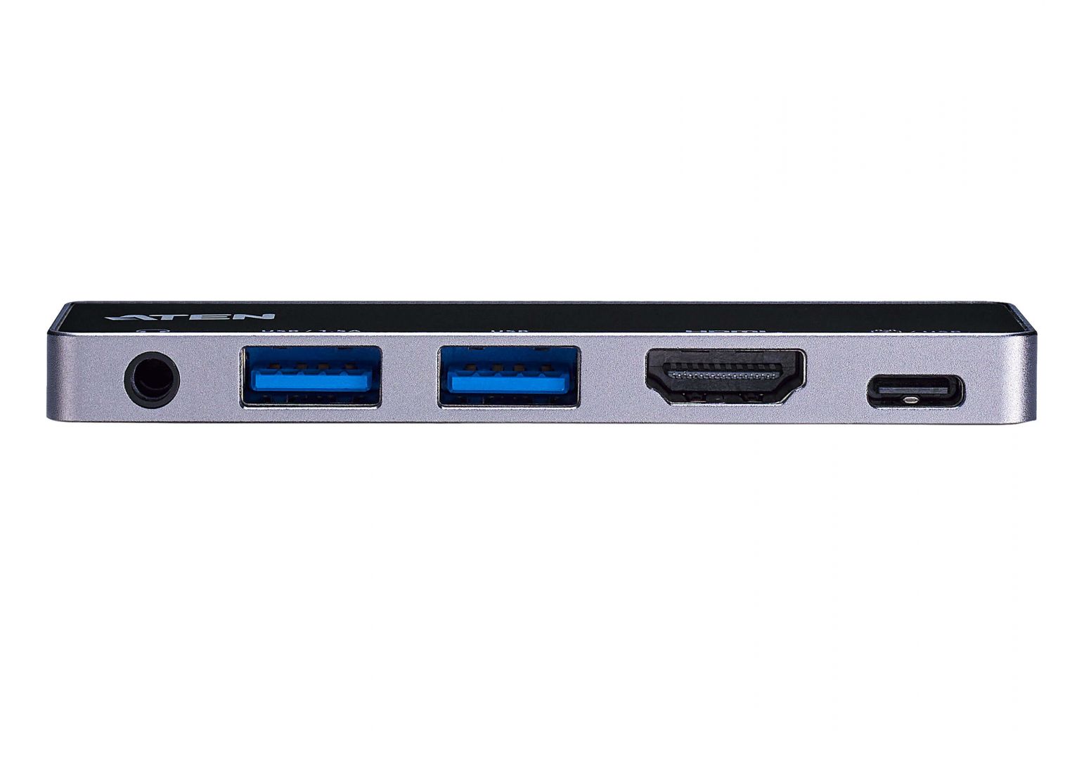 ATEN UH3238 USB-C Travel Dock with Power Pass-Through