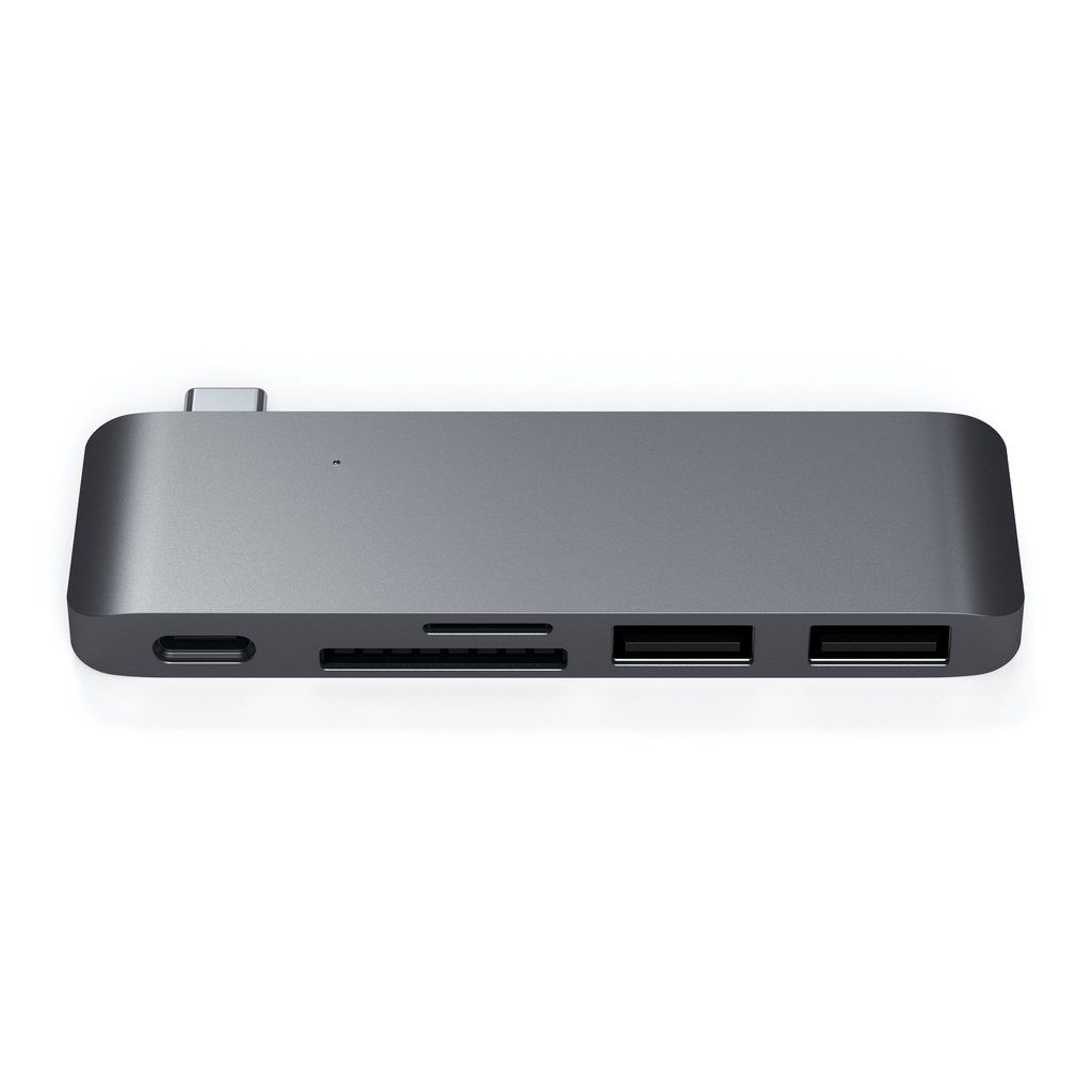 Satechi Type-C Pass-Through USB Hub Space Gray