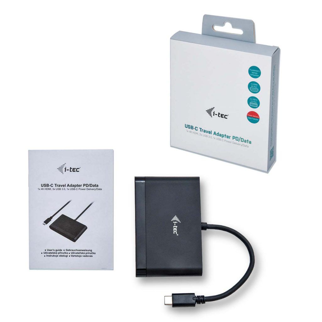 I-TEC USB C HDMI Travel Adapter PD/Data Black