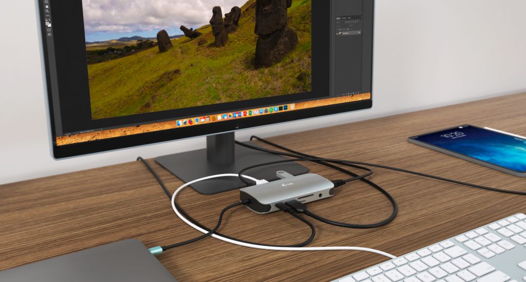 I-TEC USB-C Travel Nano Dock HDMI/VGA with LAN+Power Delivery 100W Grey