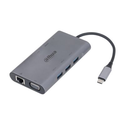 Dahua TC39 9 in 1 USB 3.1 Type-C to USB 3.0 + HDMI + RJ45 + VGA + SD/TF +PD Docking Station