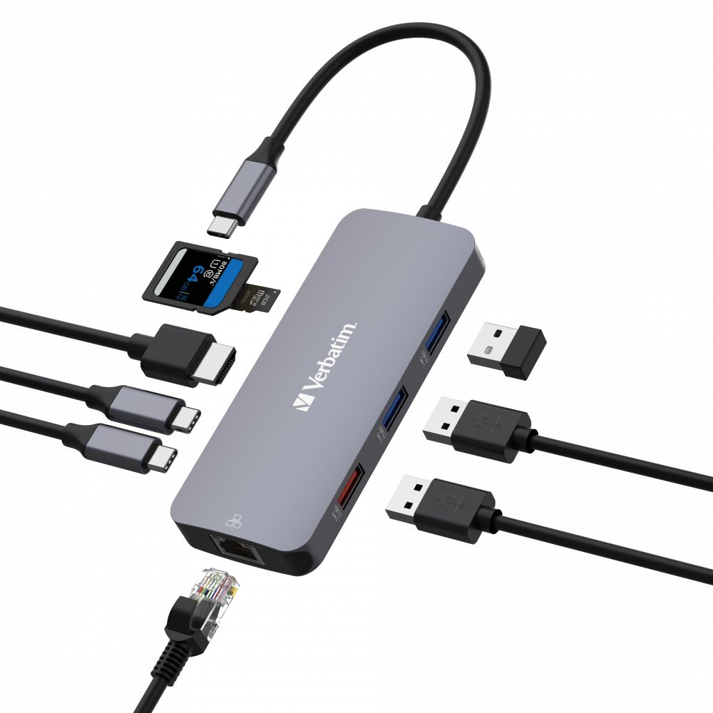 Verbatim CMH-09 9 Ports USB-C Pro Multiport Hub