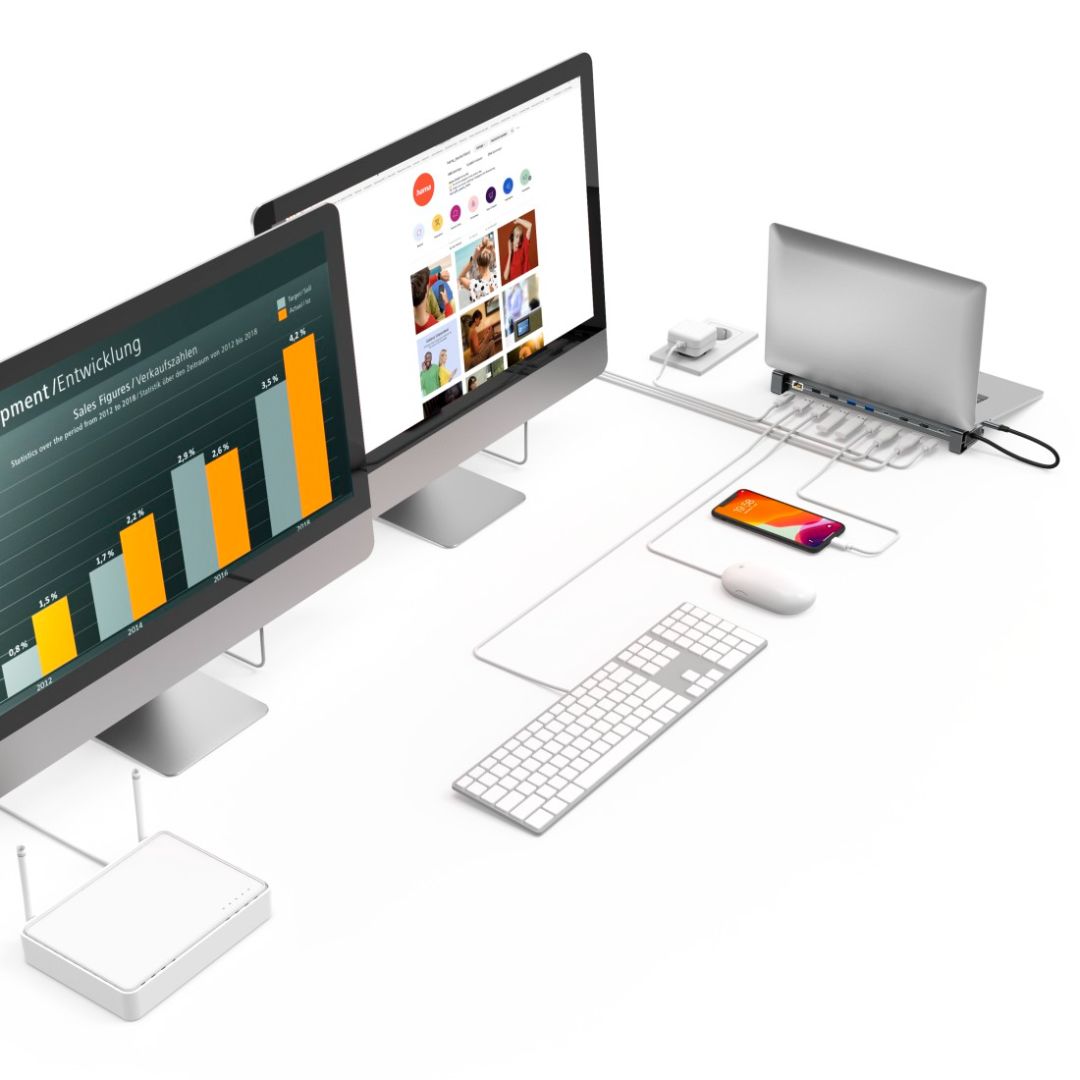 Hama USB 3.1 TYPE-C 9IN1 Dokkoló Grey