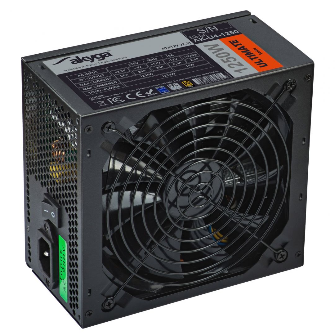 Akyga 1250W 80+ Gold ATX AK-U4-1250