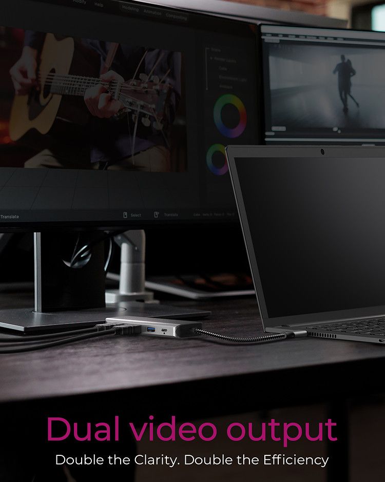 Raidsonic Icy Box IB-DK4012-CPD 9in1 USB Type-C DockingStation Black