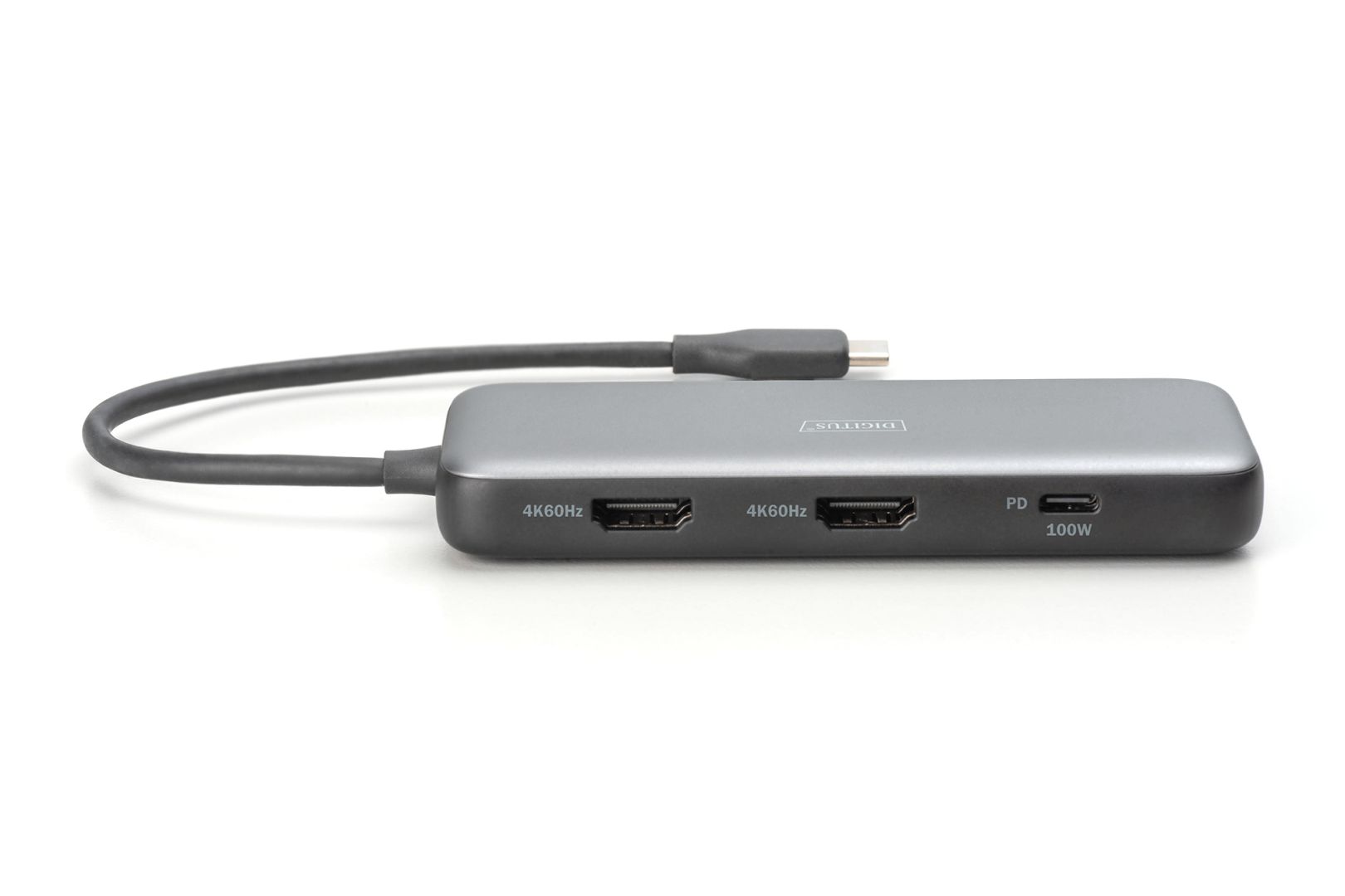 Digitus 8in1 USB-C docking station Grey