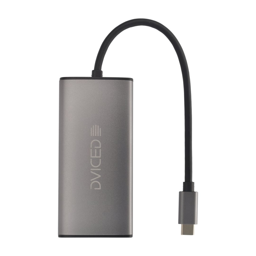Dviced DV300001 Type-C 6-in-1 HUB Gray
