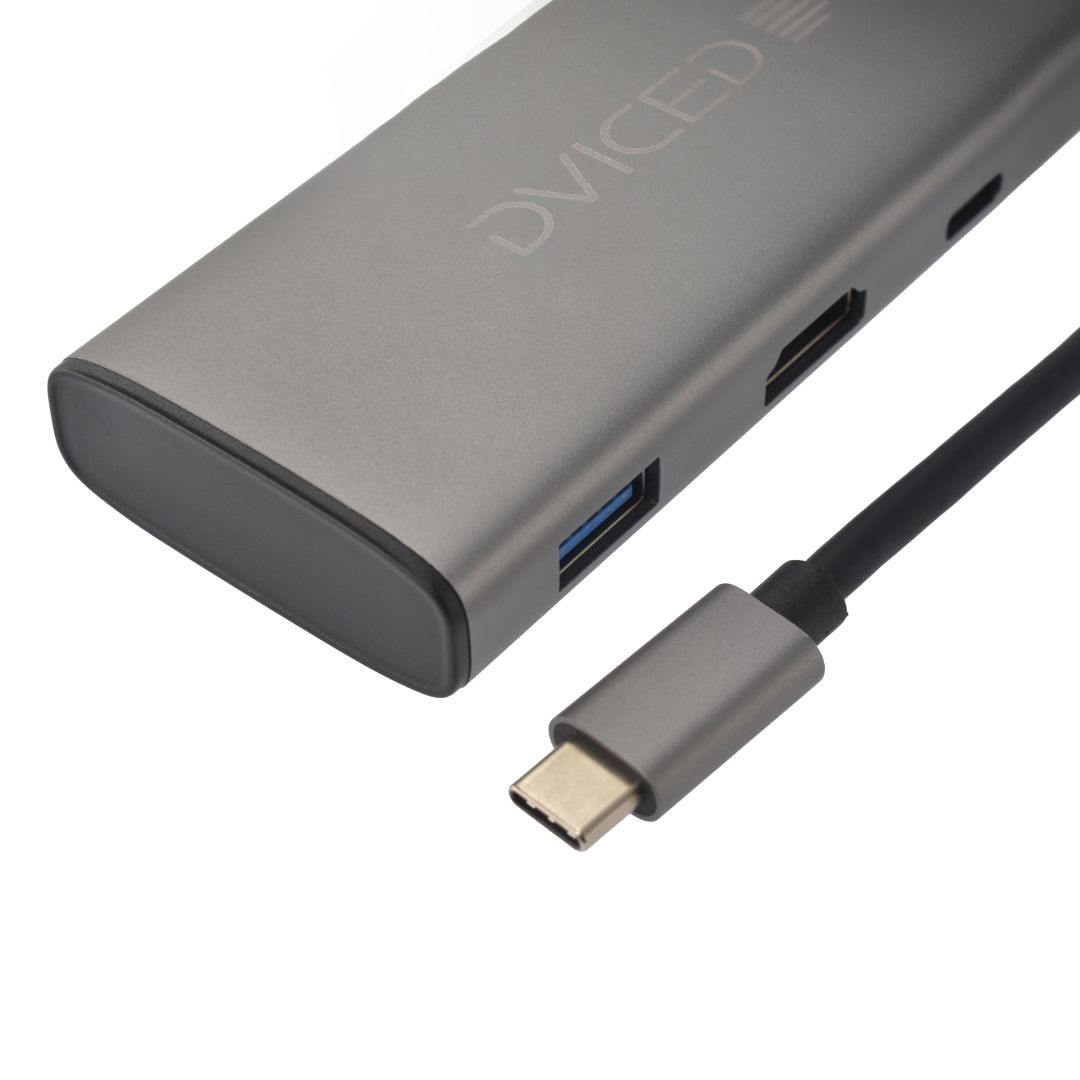 Dviced DV300001 Type-C 6-in-1 HUB Gray