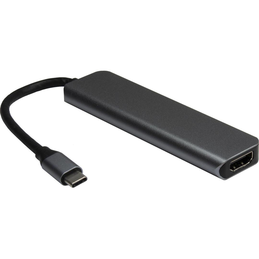 Inter-Tech H-469-01 5-in-1 USB-C adapter