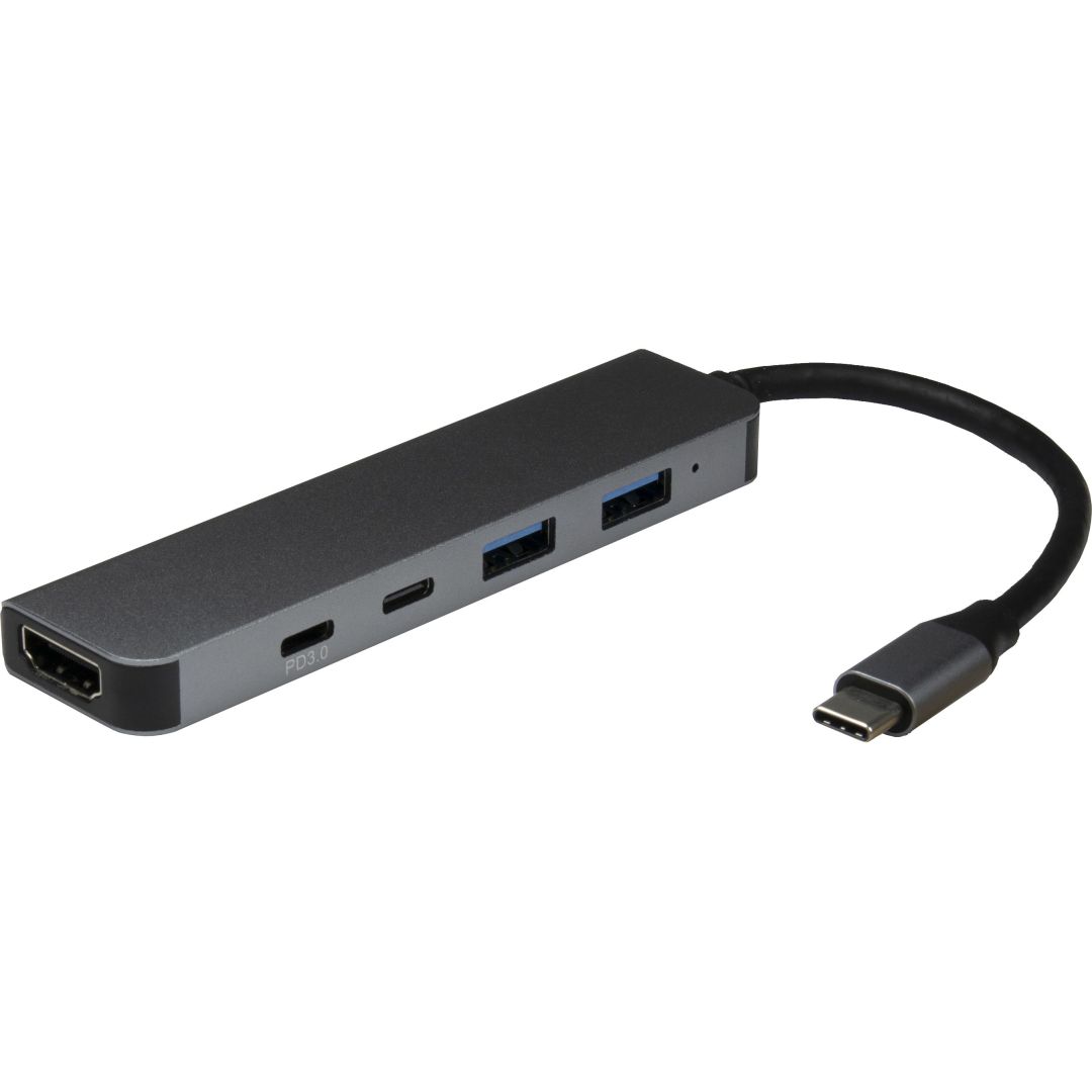 Inter-Tech H-469-01 5-in-1 USB-C adapter