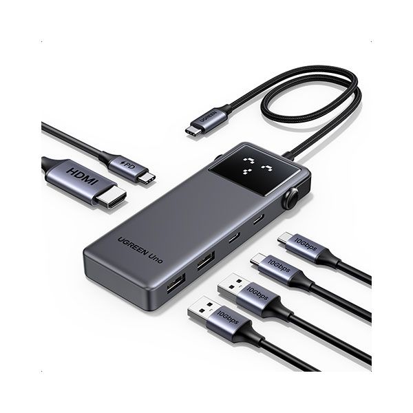 UGREEN CM888 6-in-1 USB-C Hub Grey