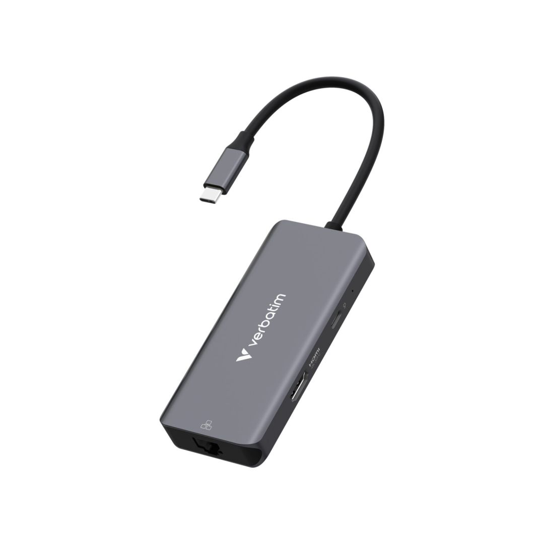 Verbatim Essentials USB-C Docking Station Grey