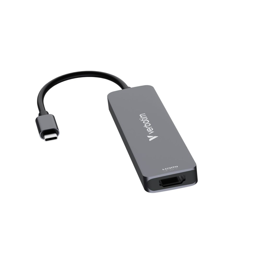 Verbatim Essentials USB-C Docking Station Grey