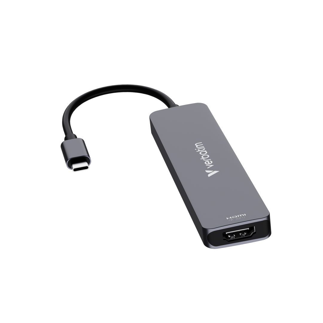 Verbatim Essentials USB-C Docking Station Grey