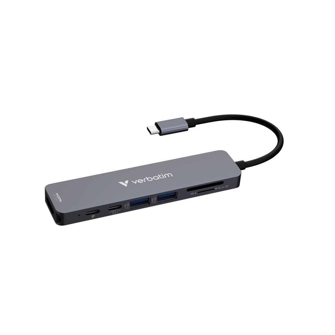 Verbatim Essentials USB-C Docking Station Grey