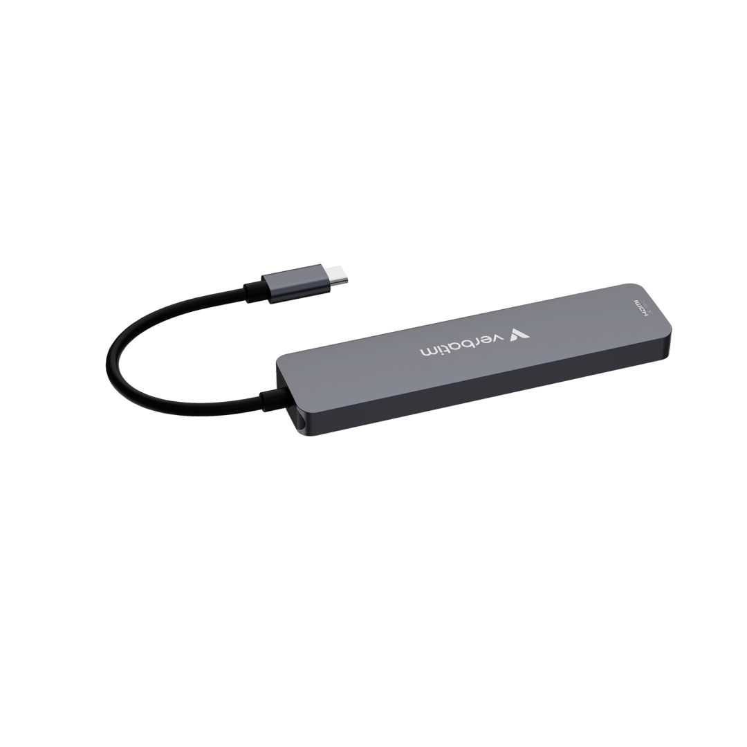 Verbatim Essentials USB-C Docking Station Grey