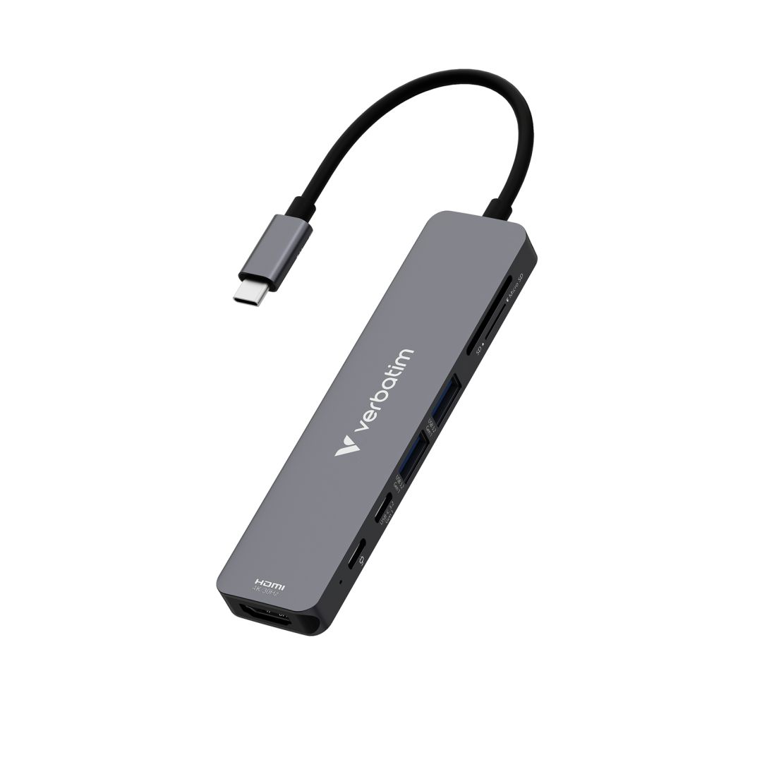 Verbatim Essentials USB-C Docking Station Grey