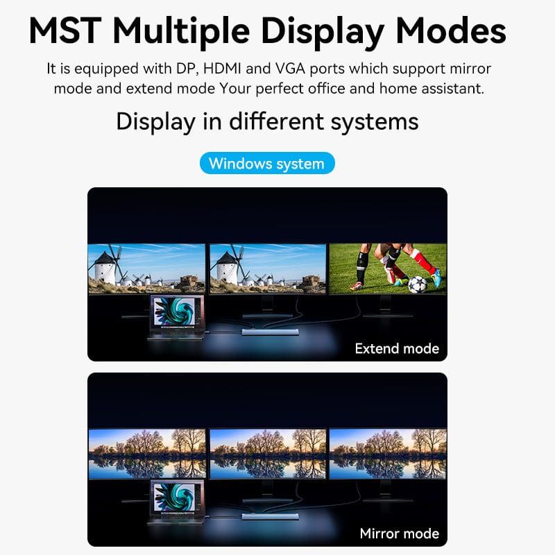 Vention Multi-function 12-in-1 USB-C Docking Station